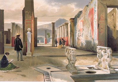 Tourists Visiting the Ruins of Pompeii by Giacinto Gigante